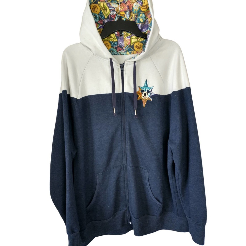 Mickey Mouse Disney Parks Compass full zip Hoodie Adult (Passport Collection) 2X